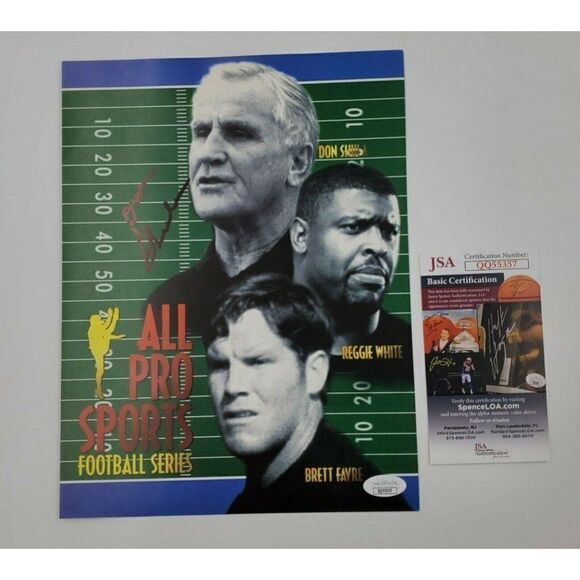 Don Shula Signed Promo Card Advertisement JSA COA Miami Dolphins - Picture 1 of 6